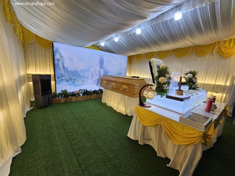 NV Longevity Casket and Backdrop