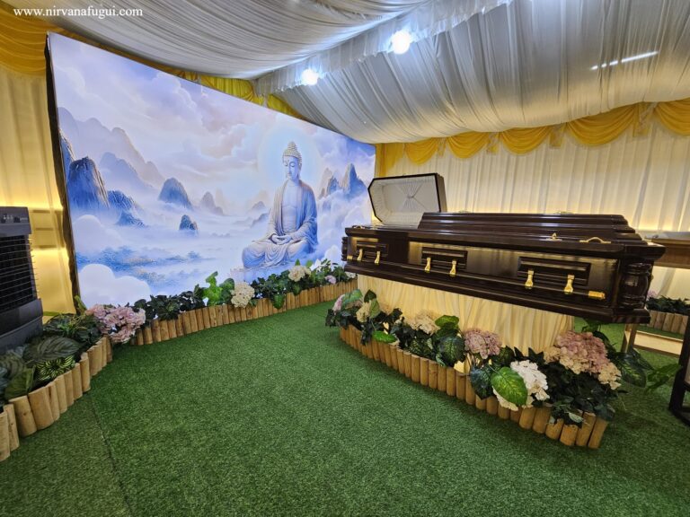 NV Supreme Casket and Backdrop